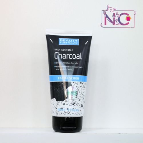 beauty formulas charcoal facial scrub 150ml