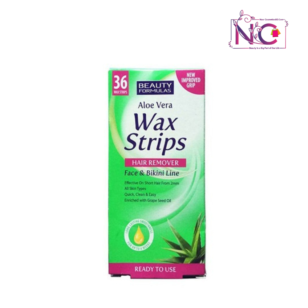 Beauty Formulas Hair Removal Wax Strips – Face & Bikini Line – 36pcs