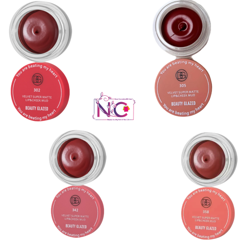 Beauty Glazed Lip & Cheek Mud, Made in PRC